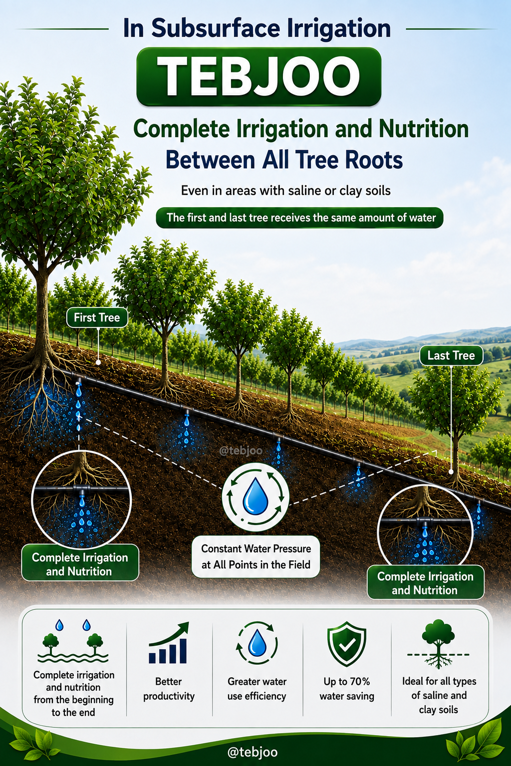 Tebjoo Subsurface irrigation system